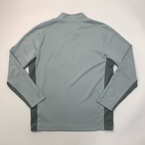 Nike Golf Cover Up Mens M Medium Gray Wool Tech Half Zip Long Sleeve Sweatshirt - Picture 3 of 10
